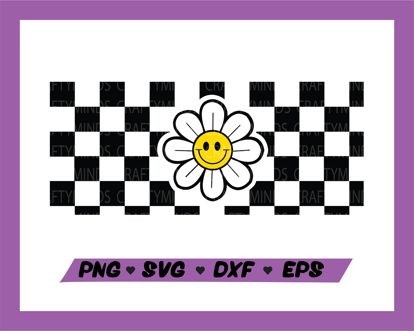 Retro flower Libbey SVG, Libbey glass wrap, Wrap SVG, Flower SVG, Retro flower SVG, Instant download, Cricut cut files