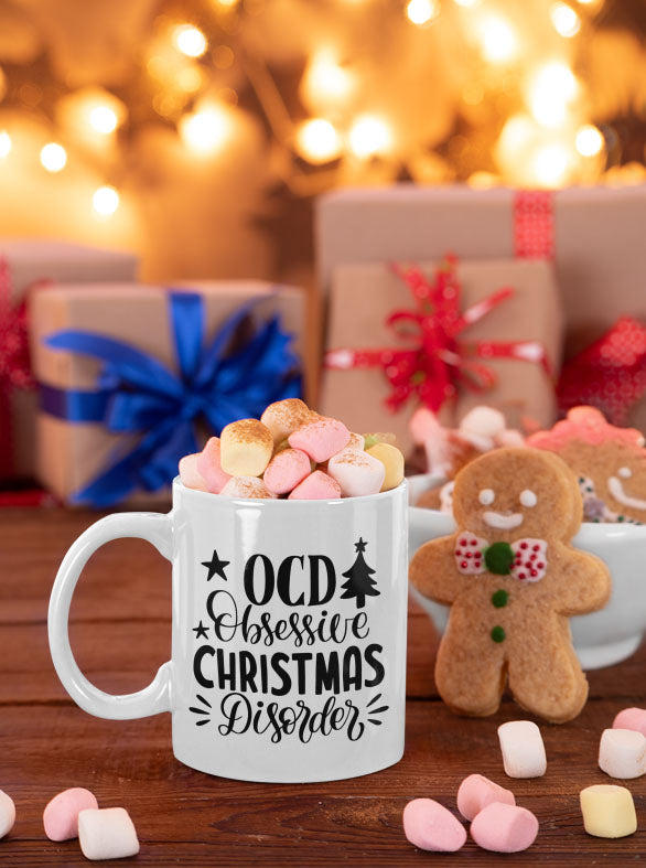 OCD SVG, Merry Christmas SVG, Christmas PNG, Christmas Tree, Cricut cut files, Digital download