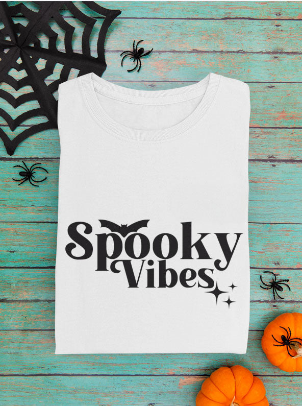 Halloween PNG, Spooky Vibes SVG, Halloween SVG, Digital download, Cricut cut files, Sublimation