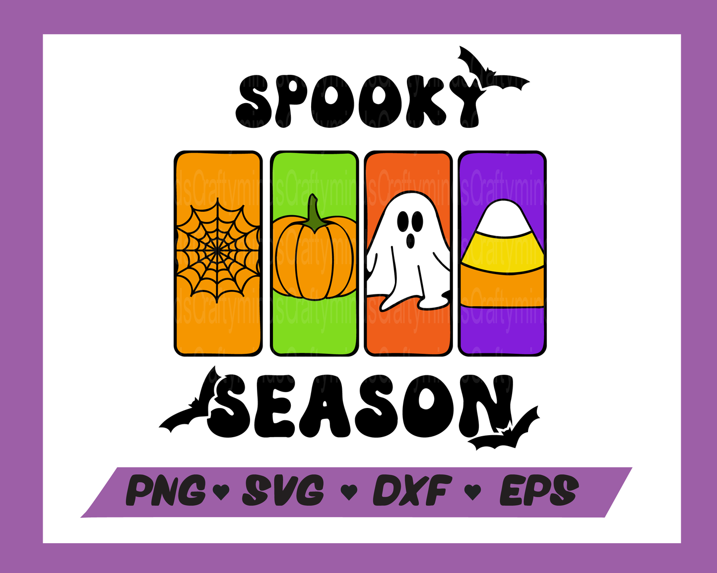 Spooky season SVG, Halloween SVG, Ghost SVG, Pumpkin SVG, Spider web SVG, Candy SVG, Instant download, Sublimation, Cricut cut files