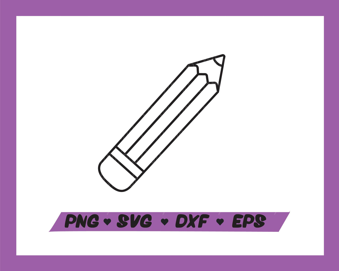 Back to school, Pencil outline, Start of school, Teacher, Crayon, Cricut cut files, Digital download, SVG,