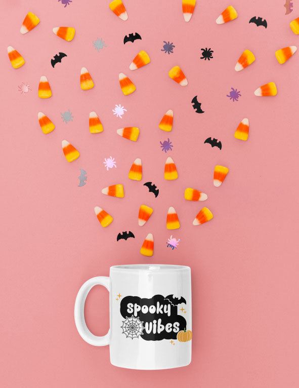 Spooky Vibes SVG, Halloween SVG, Ghost SVG, Cute ghost SVG, Instant download, Cricut cut files