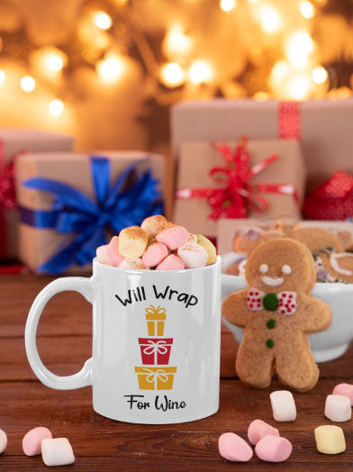 Will wrap for wine SVG, Christmas SVG, Christmas presents SVG, Christmas humor SVG, Instant download, Cricut cut files
