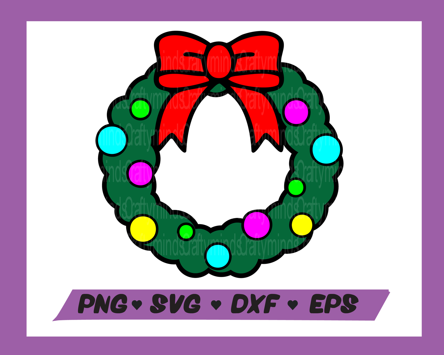 Christmas SVG, Wreath SVG, Christmas PNG, Digital download, Png, Cricut cut files