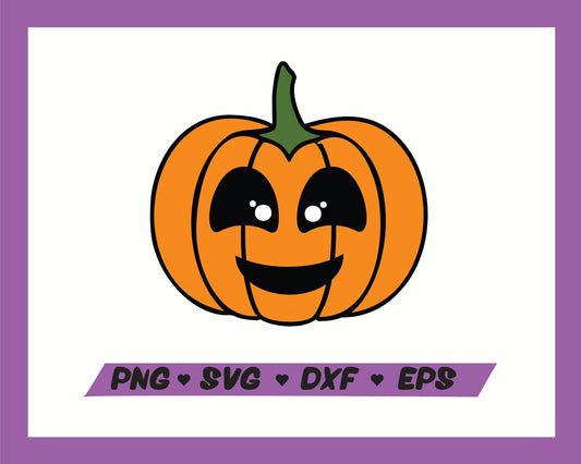Happy pumpkin SVG, Pumpkin SVG, Pumpkin PNG, Halloween SVG, Spooky SVG, Instant download, Cricut cut files