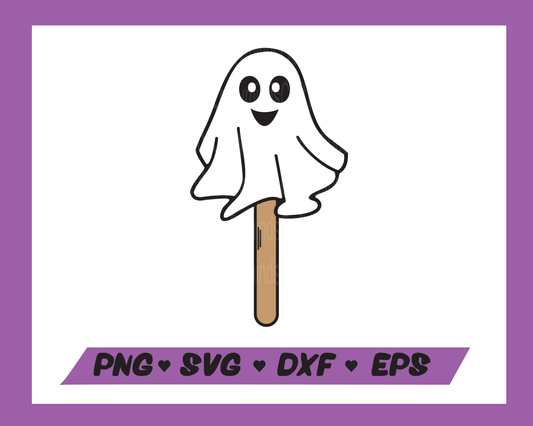 Ghost Lolly SVG, Halloween SVG, Ghost SVG, Cute ghost SVG, Instant download, Cricut cut files