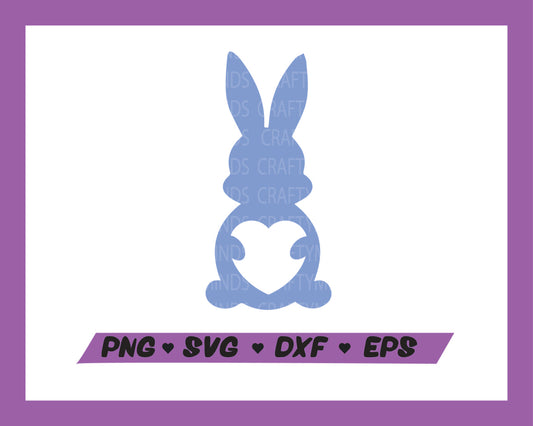 Heart Bunny SVG, Easter bunny SVG, Cute bunny SVG, Easter SVG, Instant download, Cricut cut files