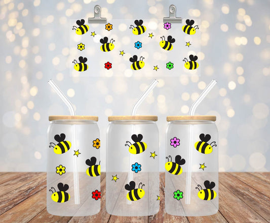 Bee Libbey glass wrap, Libbey wrap SVG, Bee SVG, Insect SVG, Instant download, Cricut cut files