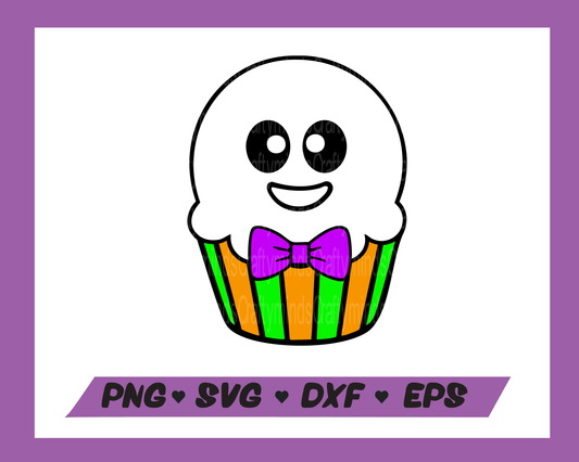 Ghost boy cupcake SVG, Ghost Lolly SVG, Halloween SVG, Ghost SVG, Cute ghost SVG, Instant download, Cricut cut files