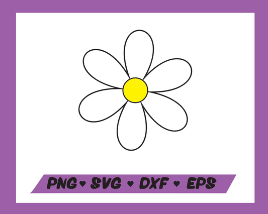 Daisy SVG, Daisy PNG, Flower SVG, Summer SVG, Spring SVG, Instant Download, Cricut cut files