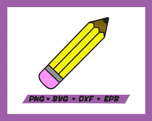 Back to school, Pencil, Start of school, Teacher, Crayon, Cricut cut files, Digital download, SVG,