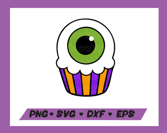 Eyeball cupcake SVG, Eyeball SVG, Halloween SVG, Instant download, Cricut cut files