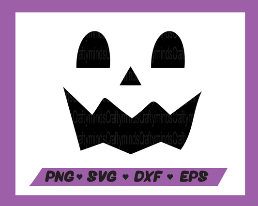 Halloween face SVG, Halloween SVG, Face SVG, Spooky Face SVG, Instant download, Cricut cut files