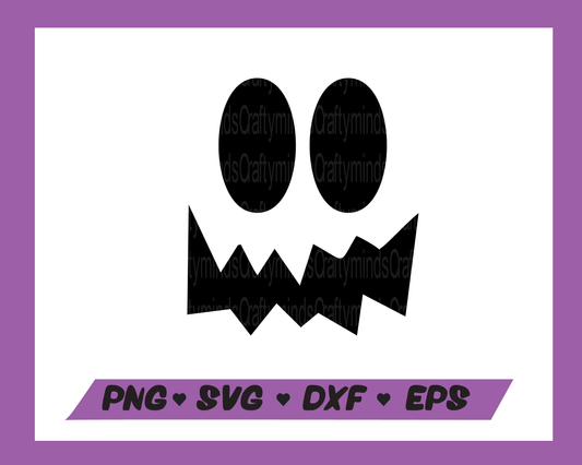 Halloween face SVG, Halloween face SVG, Halloween SVG, Face SVG, Spooky Face SVG, Instant download, Cricut cut files