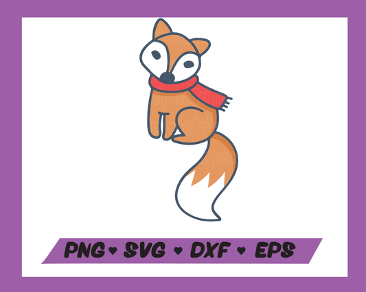 Foxie SVG, Fox SVG, Animal SVG, Cute Fox SVG, Kids SVG, Instant download, Cricut cut files