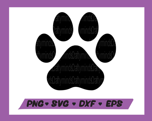 Paw print SVG, Animal lover, Pets, Love heart, SVG, PNG, Cricut cut files, Digital download