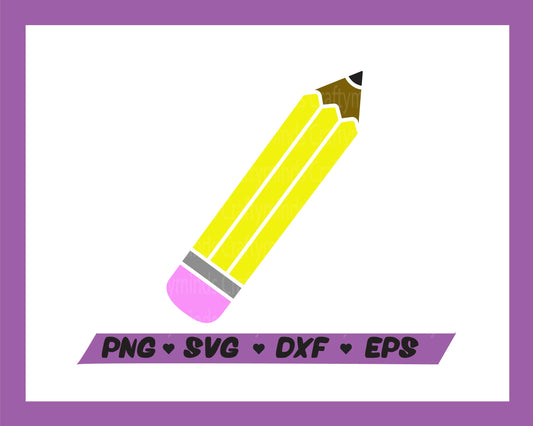 Back to school, Pencil, Start of school, Teacher, Crayon, Cricut cut files, Digital download, SVG,