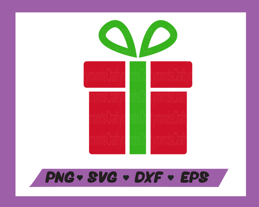 Present SVG, Christmas present SVG, Christmas SVG, Gift SVG, Instant download, Cricut cut files