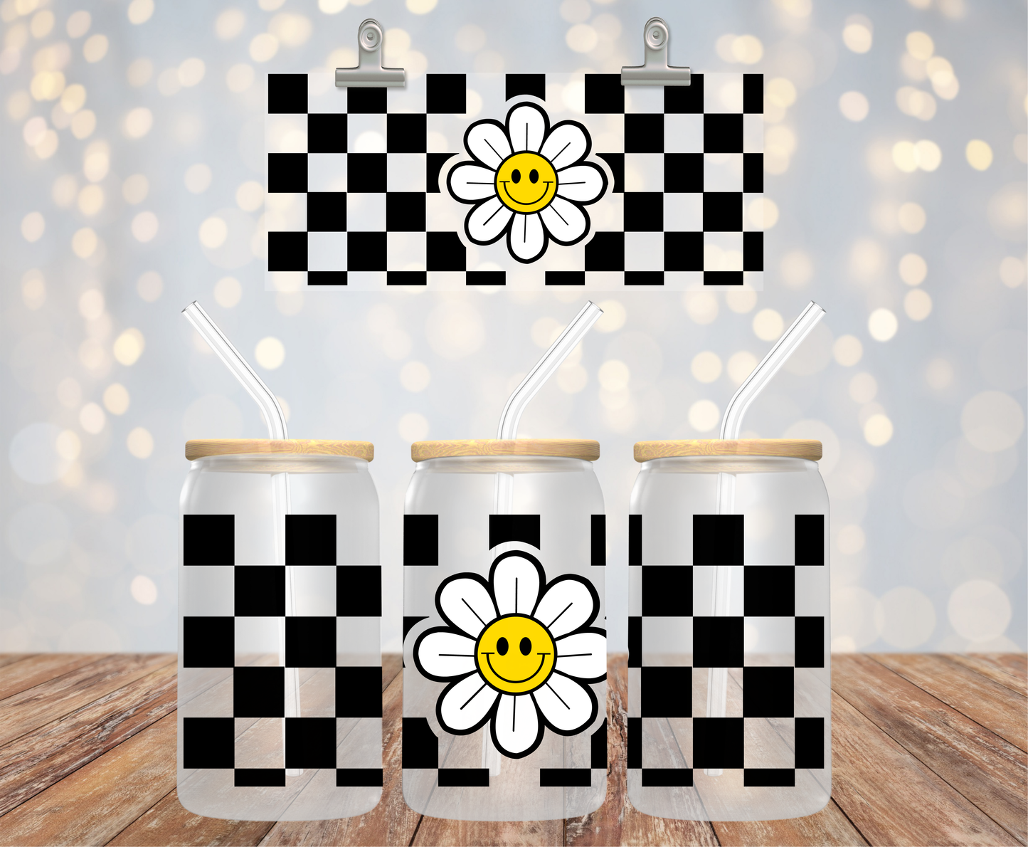 Retro flower Libbey SVG, Libbey glass wrap, Wrap SVG, Flower SVG, Retro flower SVG, Instant download, Cricut cut files